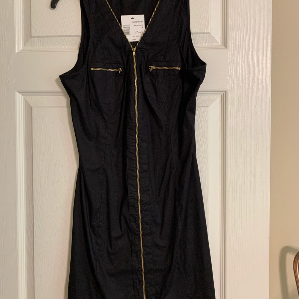 Black Zip-up Guess dress